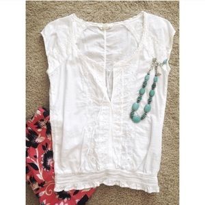 AE white blouse